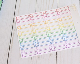 Rainbow Flag Appointment Planner Stickers - 48 Labels