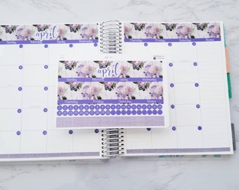 April monthly planner sticker kit made to fit Erin Condren Life Planner