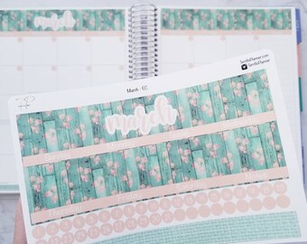 March monthly planner sticker kit