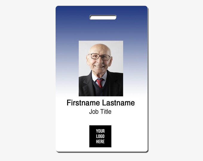 Custom ID Badge Design Your Own Id Card Plastic Badge Etsy
