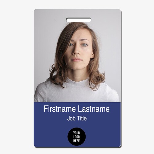 Custom ID Badge Design Your Own Id Card Plastic Badge Etsy