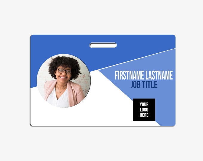 Custom ID Badge Design Your Own Id Card Plastic Badge Etsy