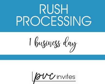 Rush Processing Fee