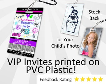 sleepover invitation etsy