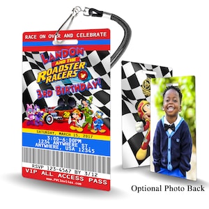 Mickey Roadster Birthday Invitation PLASTIC Mickey Roadster Birthday, Mickey Roadster Birthday Invitation, Birthday Invite, Mickey Roadster