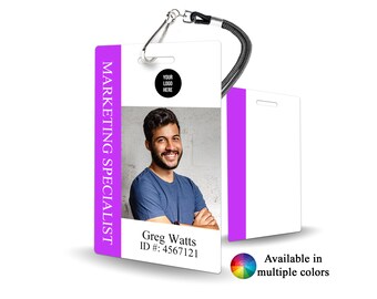 Personalized Company ID Badge - professional identification, employee badge