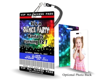 Disco Invitation PLASTIC Disco, Disco Invitation, Birthday Invitation, Birthday Invite, Disco Birthday Invitation SKU-INV076