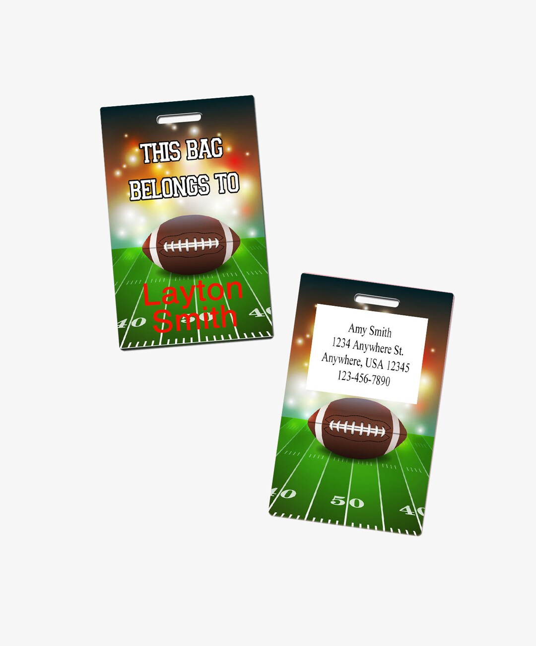 Football Bag Tag Personalized Luggage Tag Travel Accessories Tag For football-bag-tag-personalized-luggage-tag-travel-accessories-tag-for
