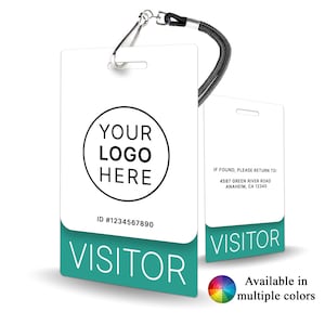 Corporate Event Badge - personalized visitor ID, temporary corporate pass