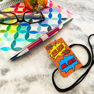 Superhero Theme Classroom Hall Passes for Teachers, Personalized, Hall ...