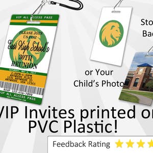 School Reunion Invitation PLASTIC School Reunion, School Reunion Invitation, Invite, School Reunion party, School Reunion