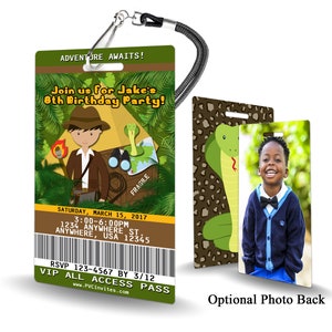 Jungle Birthday Invitation PLASTIC Jungle Birthday, Jungle Birthday Invitation, Birthday Invite, Jungle Birthday, Jungle