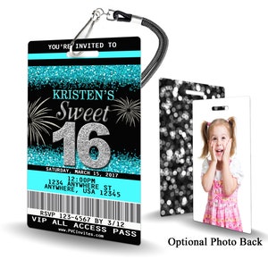 16th Birthday Invitation PLASTIC 16th Birthday, 16th Birthday Invitation, Birthday Invite, 16th Birthday, 16th
