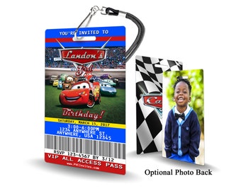 Cars Birthday Invitation | Kids Birthday Mobile Invite | Lightning McQueen Evite, Editable Personalized Canva Printable Digital Invitation