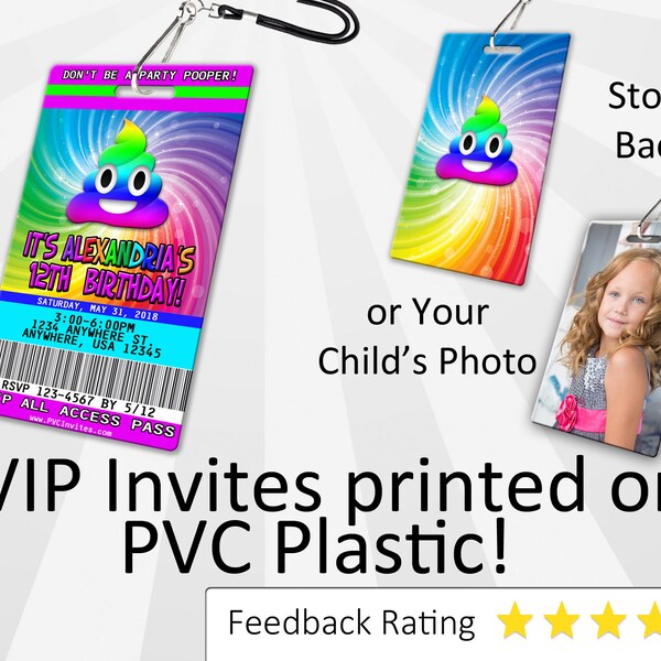 Poop Emoji Invitations - Etsy