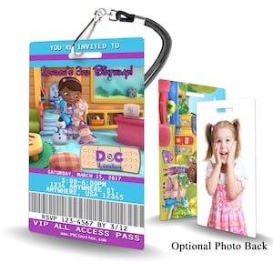 Doc McStuffins Birthday Invitation PLASTIC Doc McStuffins Birthday, Doc McStuffins Birthday Invitation, Birthday Invite, Doc McStuffins