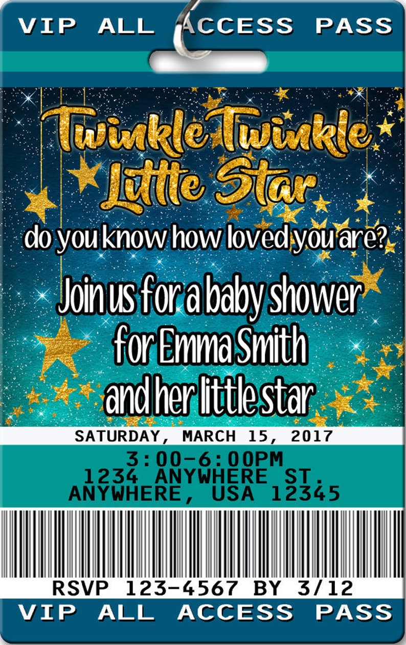 Stars Stars Birthday Invitation Stars Birthday Invitation PLASTIC Stars Birthday Stars Birthday Birthday Invite