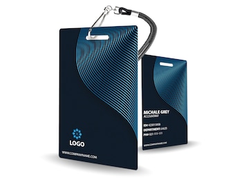 Sleek Corporate Badge - Custom ID, Professional ID Badge