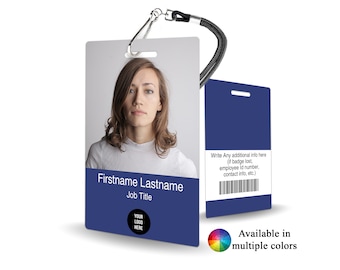 Photo Badge ID Card - photo ID, personalized badge, custom ID card, identification badge custom id badge, design your own id card, plastic