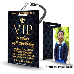 VIP Pass Birthday Invitation PLASTIC VIP Pass Birthday, Vip Pass Birthday Invitation, Birthday Invite, Vip Pass Birthday, Vip Pass