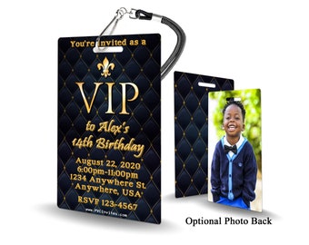 VIP Pass Birthday Invitation PLASTIC VIP Pass Birthday, Vip Pass Birthday Invitation, Birthday Invite, Vip Pass Birthday, Vip Pass