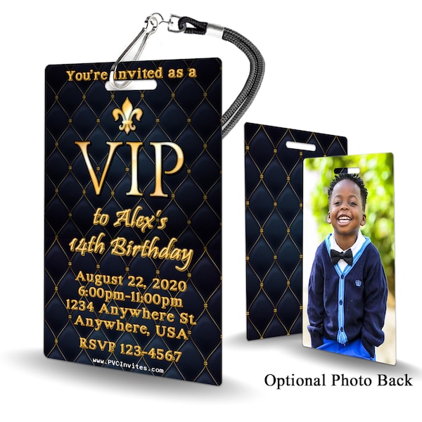 VIP Pass Birthday Invitation PLASTIC VIP Pass Birthday, Vip Pass Birthday Invitation, Birthday Invite, Vip Pass Birthday, Vip Pass