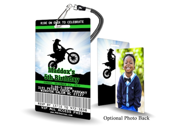 Dirt Bike Birthday Invitation PLASTIC Dirt Bike Birthday, Dirt Bike Birthday Invitation, Birthday Invite, Dirt Bike Birthday, Dirt Bike