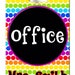 Rainbow Dots Theme Classroom Hall Passes for Teachers, Personalized ...