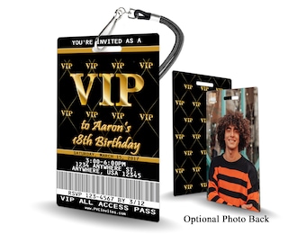 VIP Birthday Invitation PLASTIC VIP Birthday, Vip Birthday Invitation, Birthday Invite, V. I. P. Birthday, V.I.P.