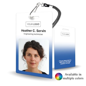 Personalized Employee ID Card - corporate staff identification, professional portrait badge