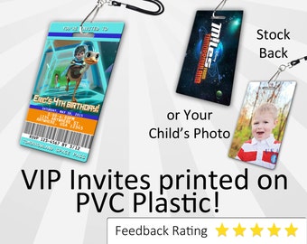 Miles from Tomorrowland Invitation PLASTIC Miles from Tomorrowland, Miles from Tomorrowland Invitation, Birthday Invitation, Birthday Invite