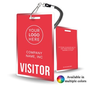 Corporate Event Access Pass - personalized visitor ID, temporary event badge