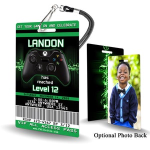 Video Game Invitation PLASTIC Video Game, Video Game Invitation, Birthday Invitation, Birthday Invite, Video Game Birthday SKU-INV111
