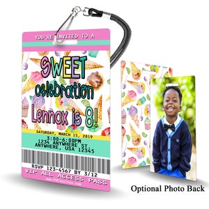 Sweet Treats Birthday Invitation PLASTIC Sweet Treats Birthday, Sweet Treats Birthday Invitation, Birthday Invite, Sweet Treats Birthday