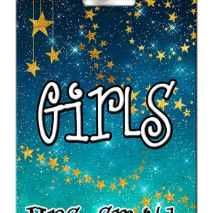 Stars Theme Classroom Hall Passes for Teachers, Personalized, Set of 10 ...