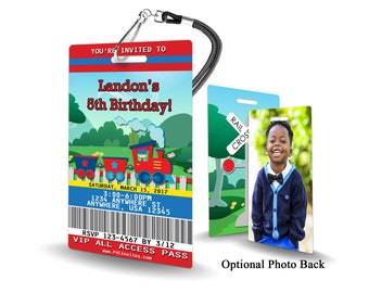 Train Birthday Invitation PLASTIC Train Birthday, Train Birthday Invitation, Birthday Invite, Train Birthday, Train