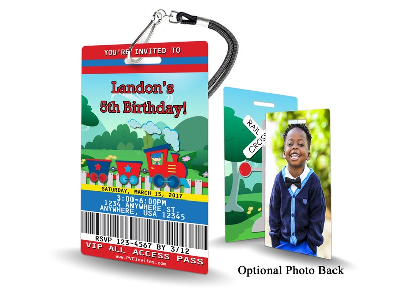 Train Birthday Invitation PLASTIC Train Birthday, Train Birthday Invitation, Birthday Invite, Train Birthday, Train