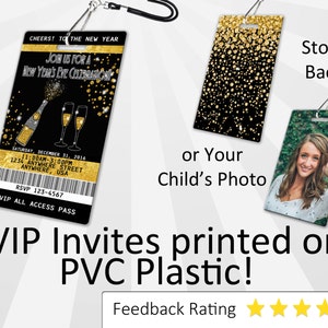 New Years Invitation PLASTIC New Years, New Years Invitation, Invite, New Years party, New Years