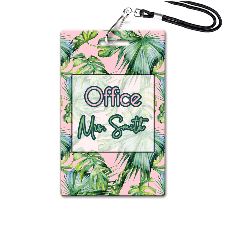 Palms Theme Classroom Hall Passes for Teachers Personalized - Etsy