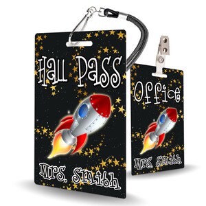 Outer Space Theme Classroom Hall Pass