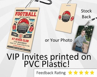 Football Watch Party Invitation PLASTIC