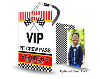 Pit Pass Birthday Invitation PLASTIC Pit Pass Party Favor, Pit Pass Birthday Invitation, Birthday Invite, Pit Pass Birthday, Pit Pass, VIP