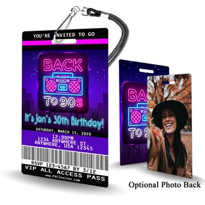 90s Birthday Invitation PLASTIC 90s Birthday, 90s Birthday Invitation, Birthday Invite, 90s Birthday, 90s