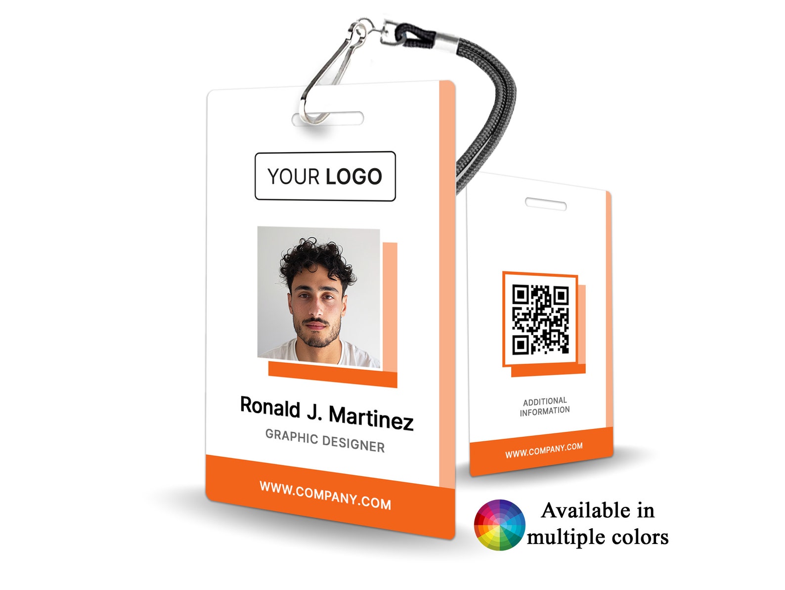 Custom Staff ID Badge - Personalized Corporate Identification, Employee ...
