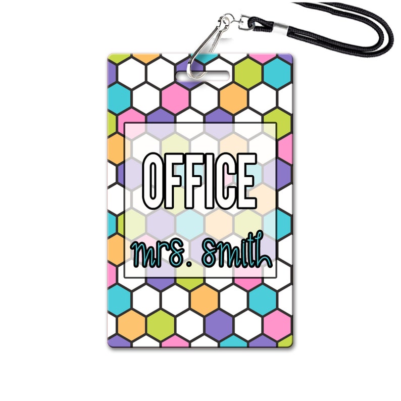 Hexagon Theme Classroom Hall Passes for Teachers - Etsy
