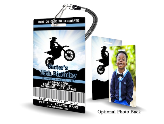 Dirt Bike Birthday Invitation PLASTIC Dirt Bike Birthday, Dirt Bike Birthday Invitation, Birthday Invite, Dirt Bike Birthday, Dirt Bike