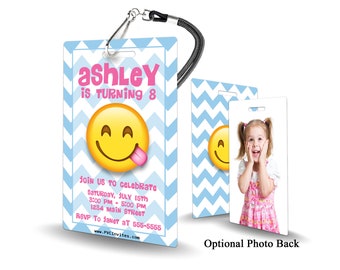 Emoji Birthday Invitation PLASTIC Emoji Birthday, Emoji Birthday Invitation, Birthday Invite, Emoji Birthday, Emoji
