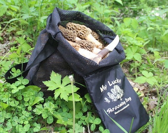 Mushroom Hunting Bag, Garden Vegetable Picking Bag, Best Most Practical, Comfortable, Tough Tear Resistant Scuba Mesh, Solid Bottom