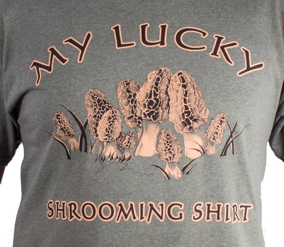 My Lucky Shrooming Shirt Morel Mushroom Hunter T-Shirt Gifts My Lucky Shrooming Shirt Morel Mushroom Hunter T-Shirt Gifts