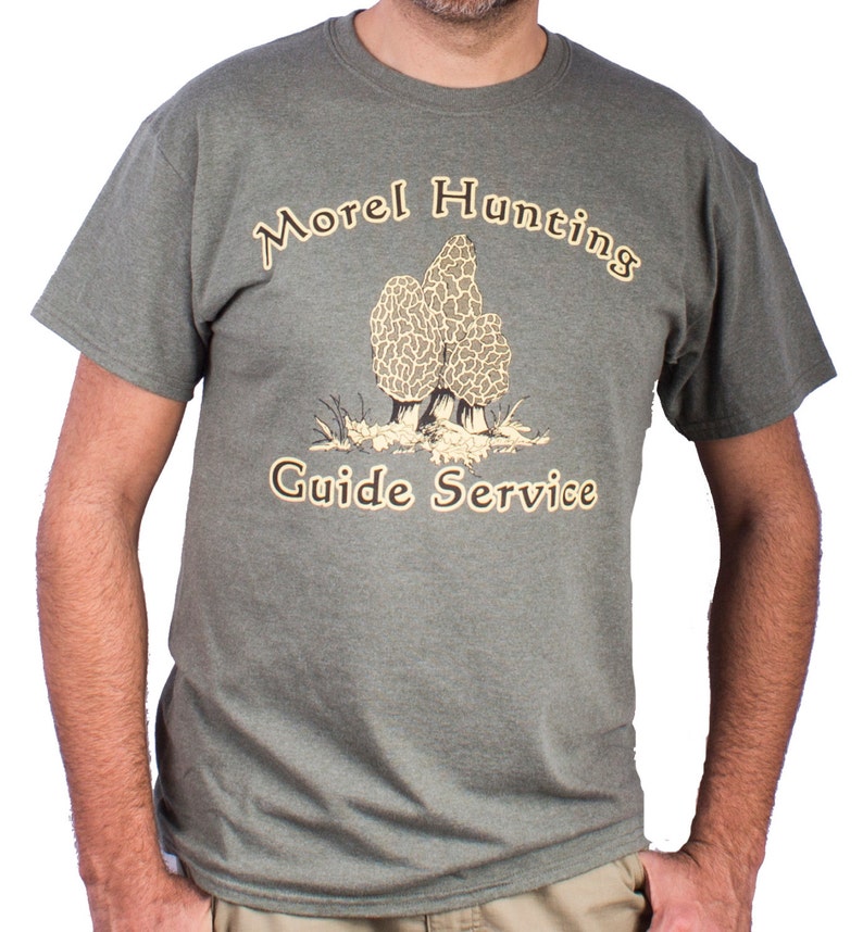 Morel Funny Shirt Morel Hunting Guide Service Tshirt Front Etsy